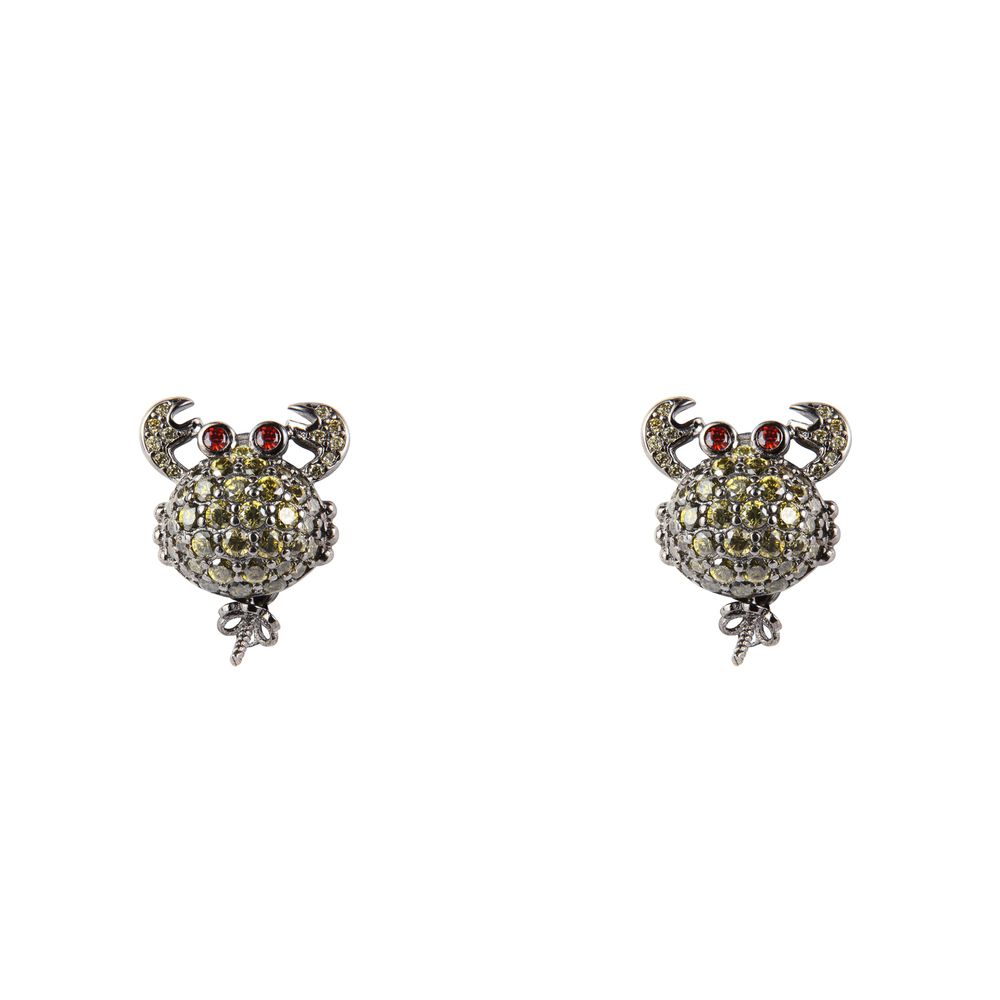 Lancaster Black Silver Earrings - Zeiniez