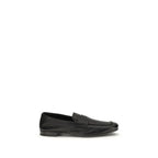 Prada Black Goatskin Slip-On Loafers - Zeiniez