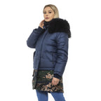 Mr&Mrs Italy Blue Poly Parka with Hood for Women - Zeiniez