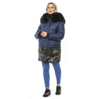 Mr&Mrs Italy Blue Poly Parka with Hood for Women - Zeiniez
