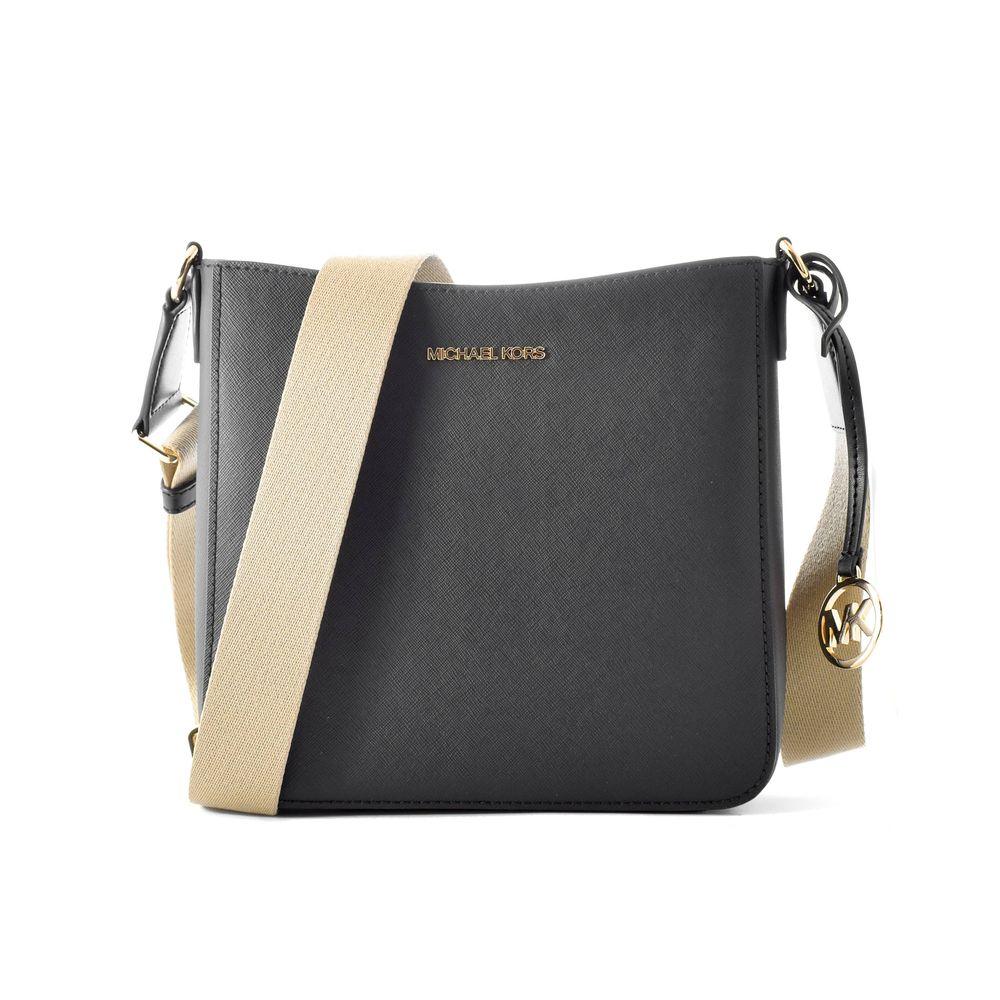 Michael Kors Black Canvas Crossbody Bag - Zeiniez
