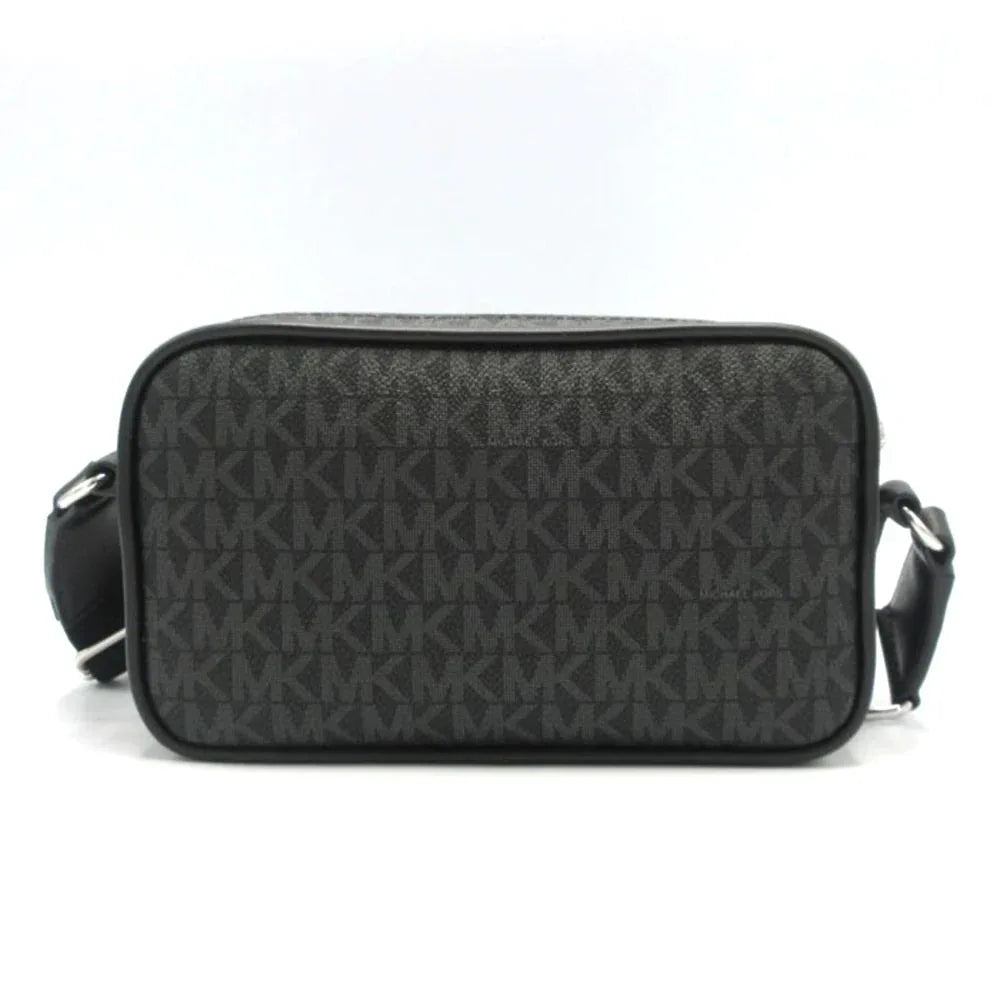 Michael Kors Black Canvas Crossbody Bag - Zeiniez