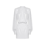 BLANCA VITA White Polyester Casual Dress - Zeiniez