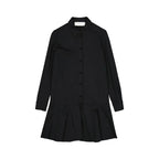 BLANCA VITA Black Elastane Casual Dress - Zeiniez