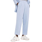 BLANCA VITA Blue Elastane Dress Pants - Zeiniez