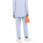 BLANCA VITA Blue Elastane Dress Pants - Zeiniez