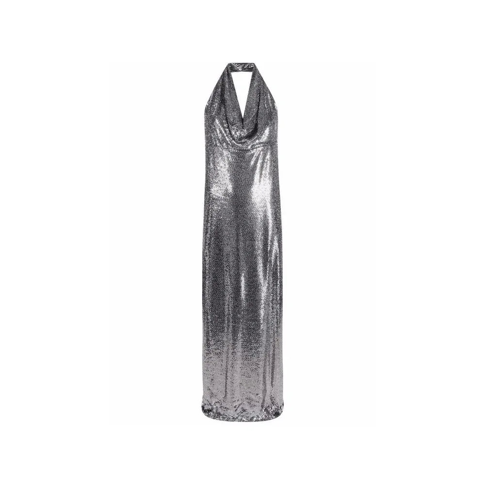 BLANCA VITA Silver Elastane Cocktail Dress - Zeiniez