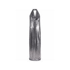 BLANCA VITA Silver Elastane Cocktail Dress - Zeiniez
