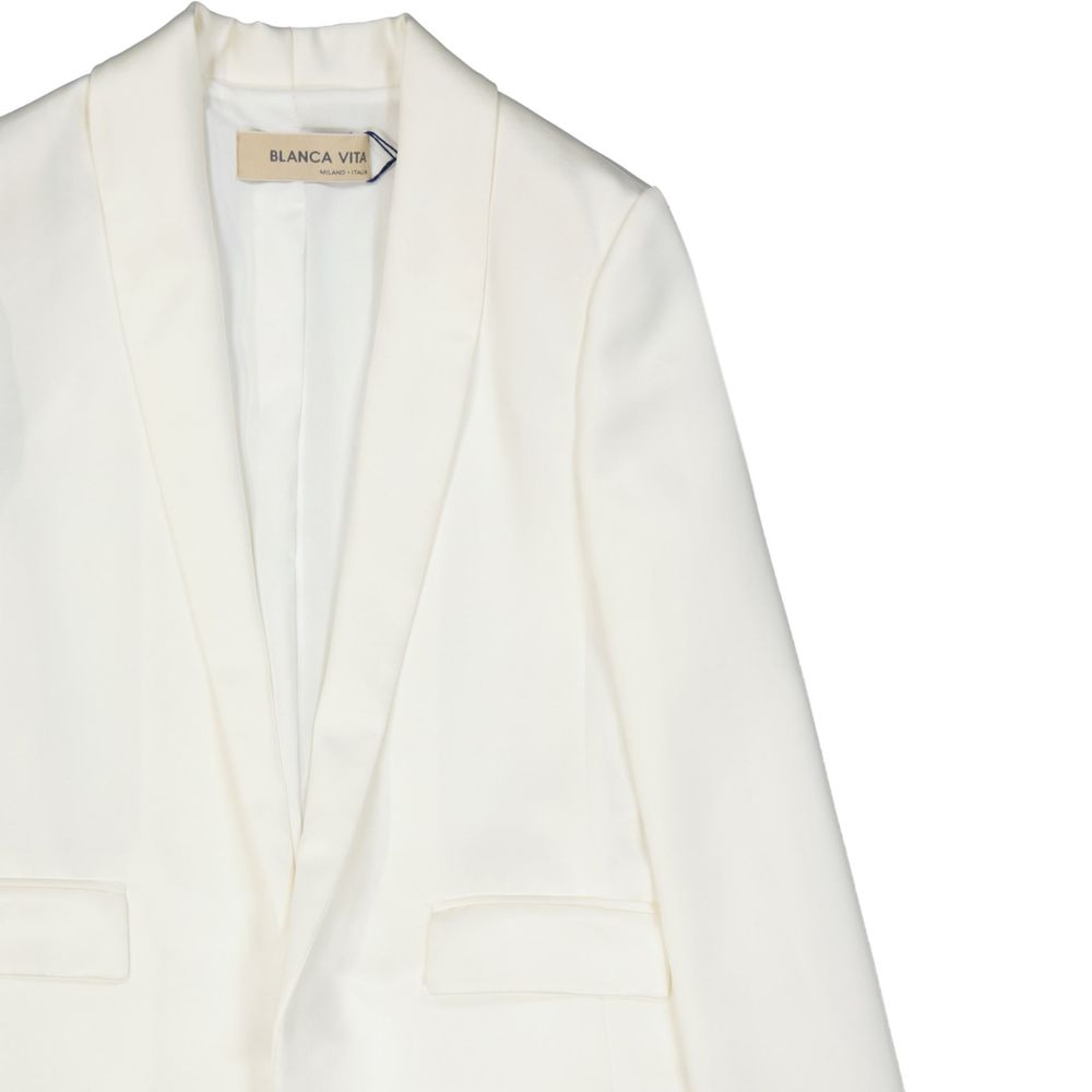 BLANCA VITA White Polyester Jackets And Coat - Zeiniez