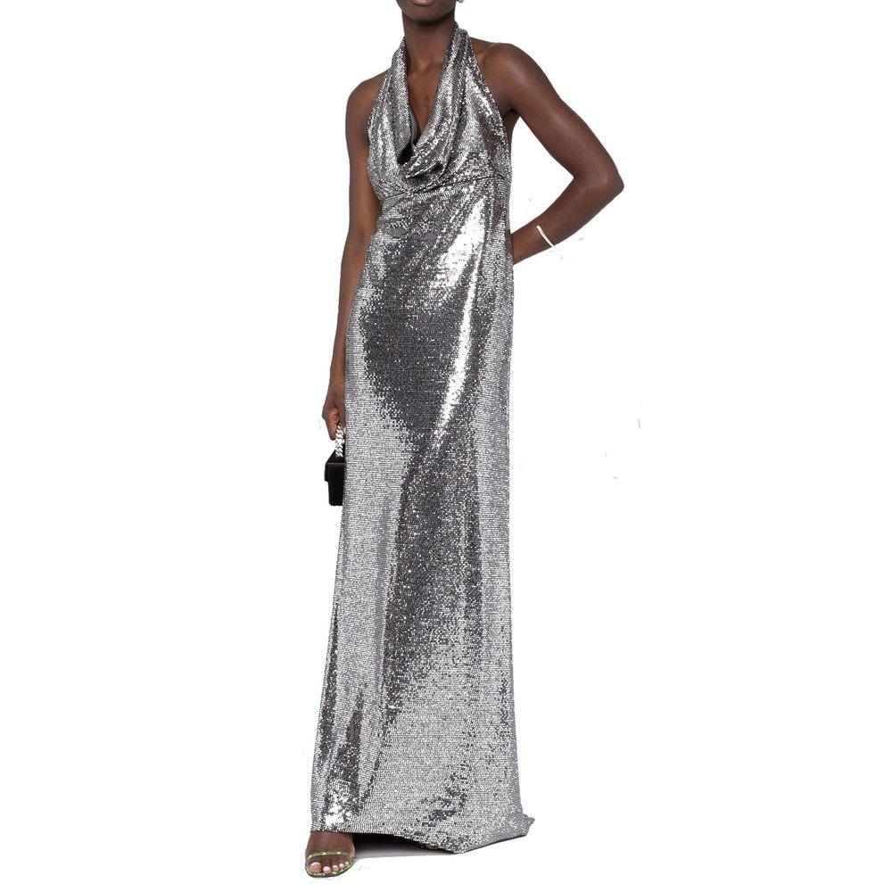 BLANCA VITA Silver Elastane Cocktail Dress - Zeiniez