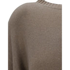 Brunello Cucinelli Beige Cashmere Sweater - Zeiniez