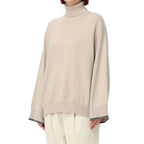 Brunello Cucinelli Beige Cashmere Sweater - Zeiniez