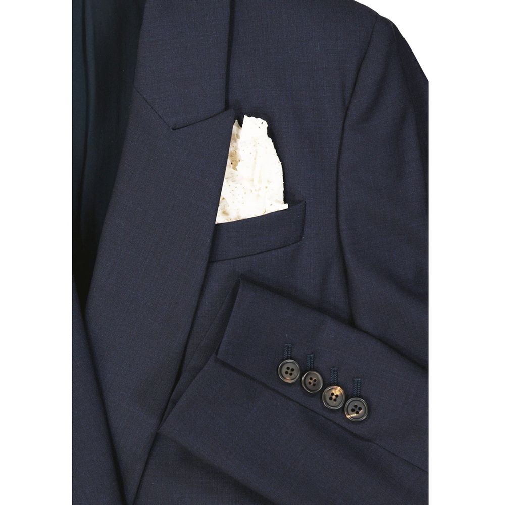 Brunello Cucinelli Blue Virgin Wool Jackets And Coat - Zeiniez