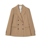 Brunello Cucinelli Brown Wool Coat - Zeiniez