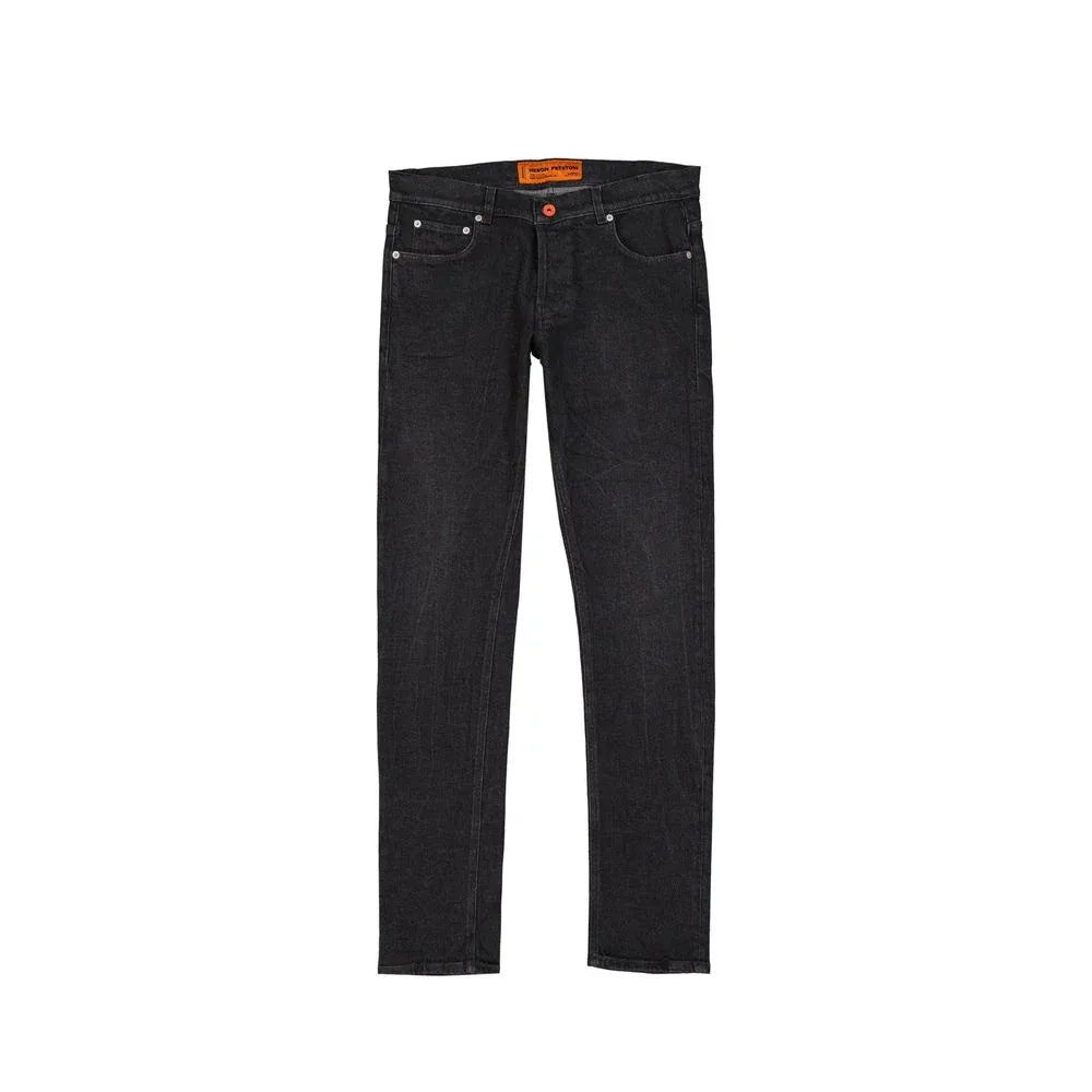 Heron Preston Black Cotton Slim Fit Jeans - Zeiniez