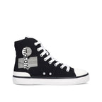 Isabel Marant Black Canvas High Top Sneakers - Zeiniez