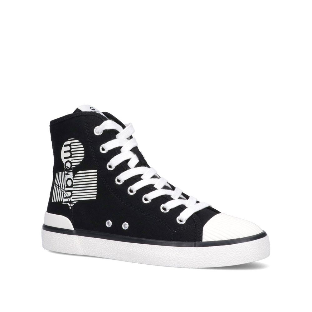 Isabel Marant Black Canvas High Top Sneakers - Zeiniez