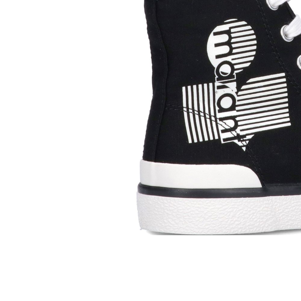 Isabel Marant Black Canvas High Top Sneakers - Zeiniez