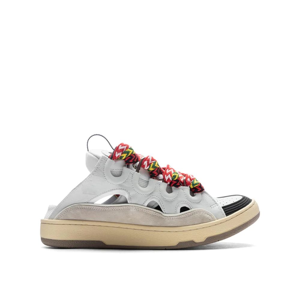 Lanvin White Calfskin Chunky Sneakers - Zeiniez