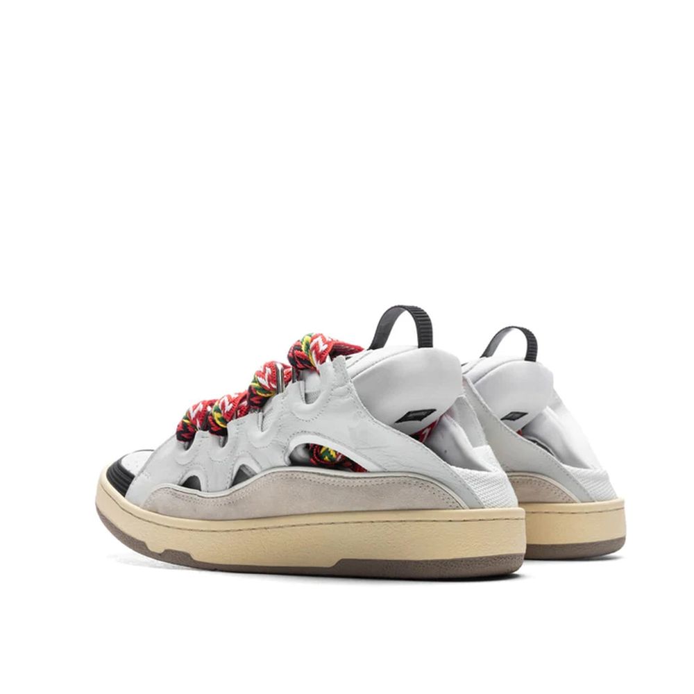 Lanvin White Calfskin Chunky Sneakers - Zeiniez