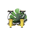 Loewe Black Lamb Leather Stiletto Heel Sandals - Zeiniez