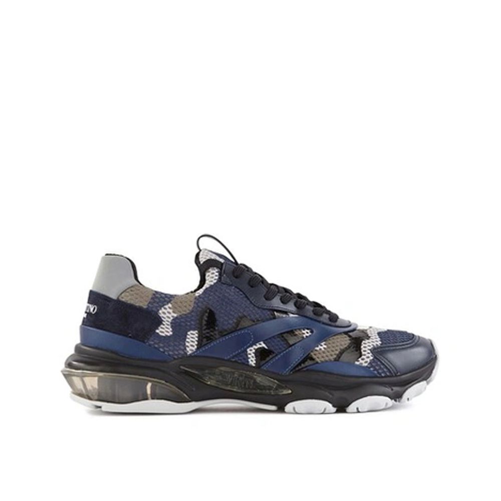 Valentino Garavani Blue Fabric Athletic Sneakers - Zeiniez