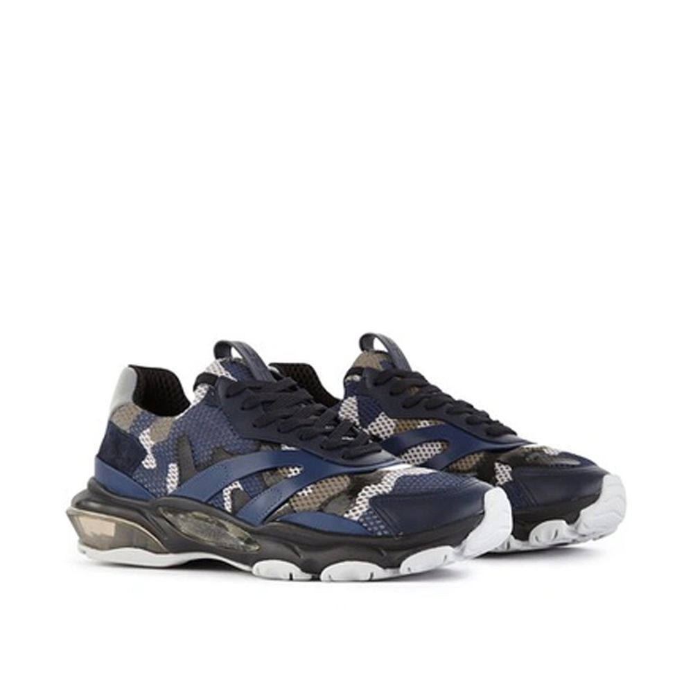 Valentino Garavani Blue Fabric Athletic Sneakers - Zeiniez
