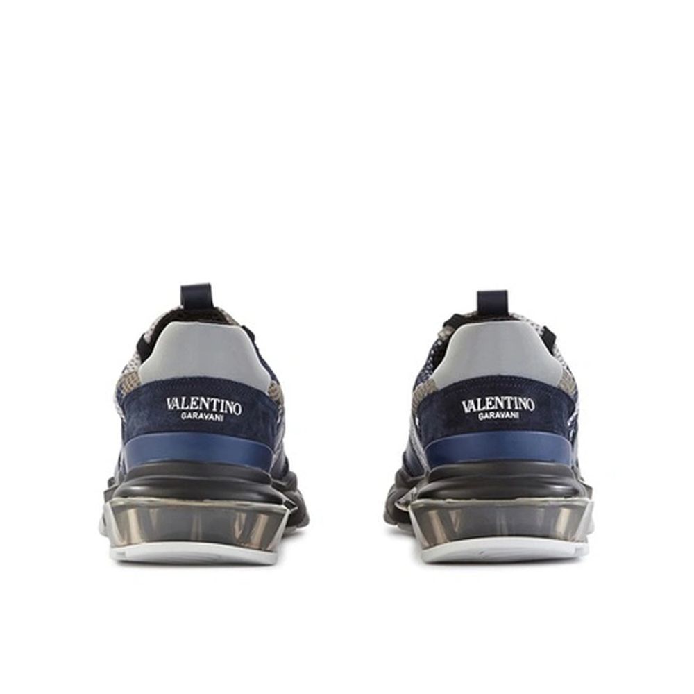 Valentino Garavani Blue Fabric Athletic Sneakers - Zeiniez