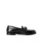 Valentino Garavani Black Leather Slip-On Loafers - Zeiniez