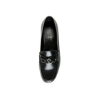 Valentino Garavani Black Leather Slip-On Loafers - Zeiniez