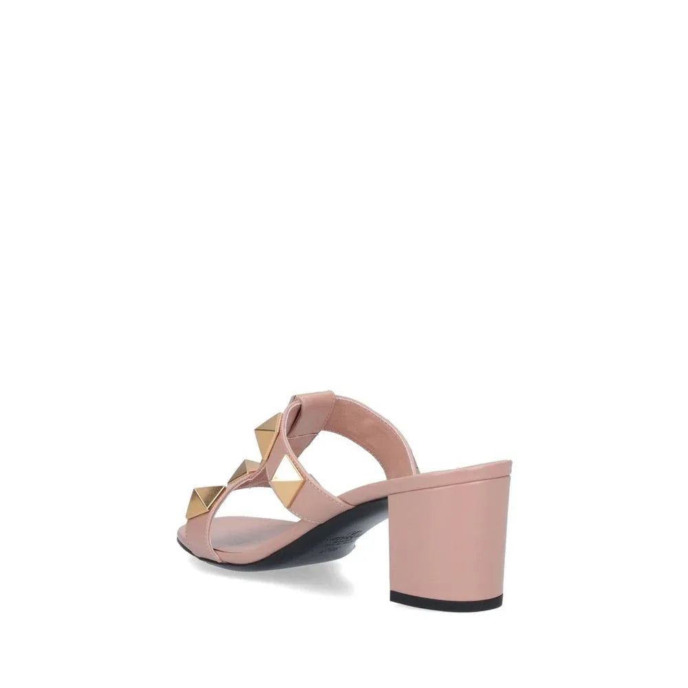 Valentino Garavani Beige Calfskin Platform Sandals - Zeiniez