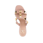 Valentino Garavani Beige Calfskin Platform Sandals - Zeiniez