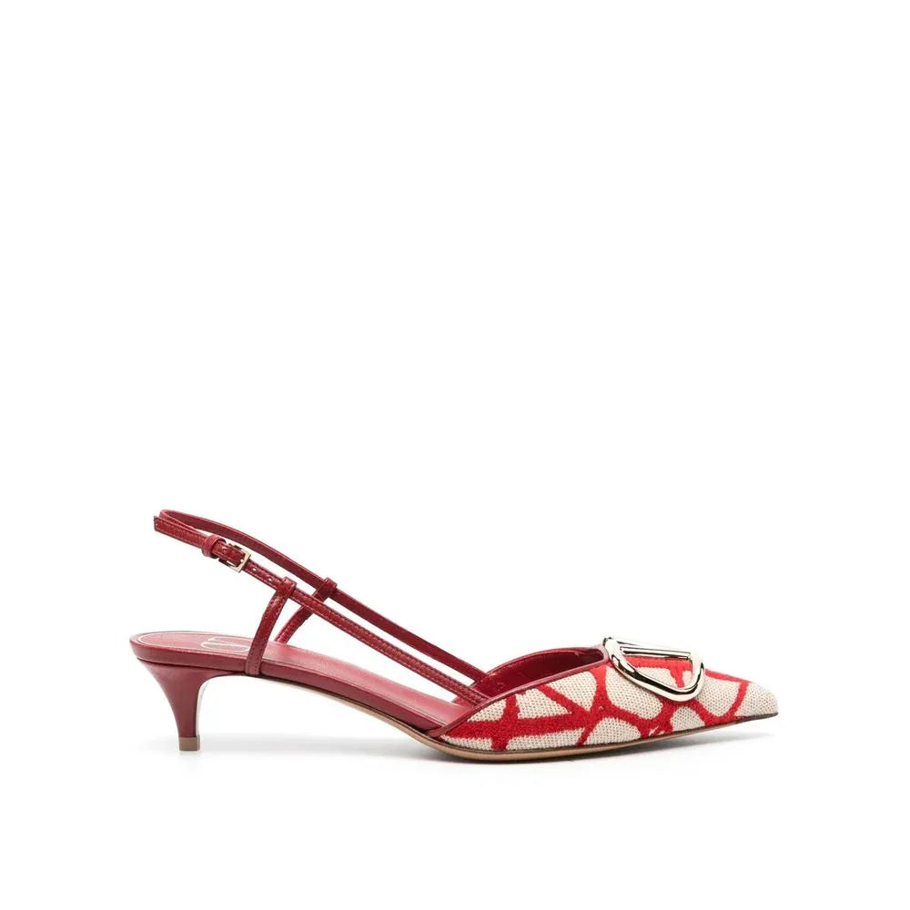 Valentino Garavani Multicolor Leather Mid Heel Pumps - Zeiniez