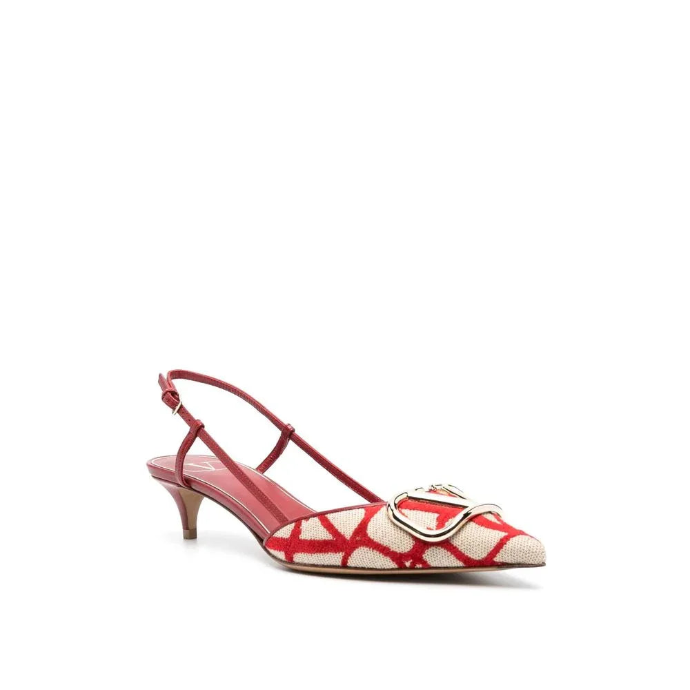 Valentino Garavani Multicolor Leather Mid Heel Pumps - Zeiniez