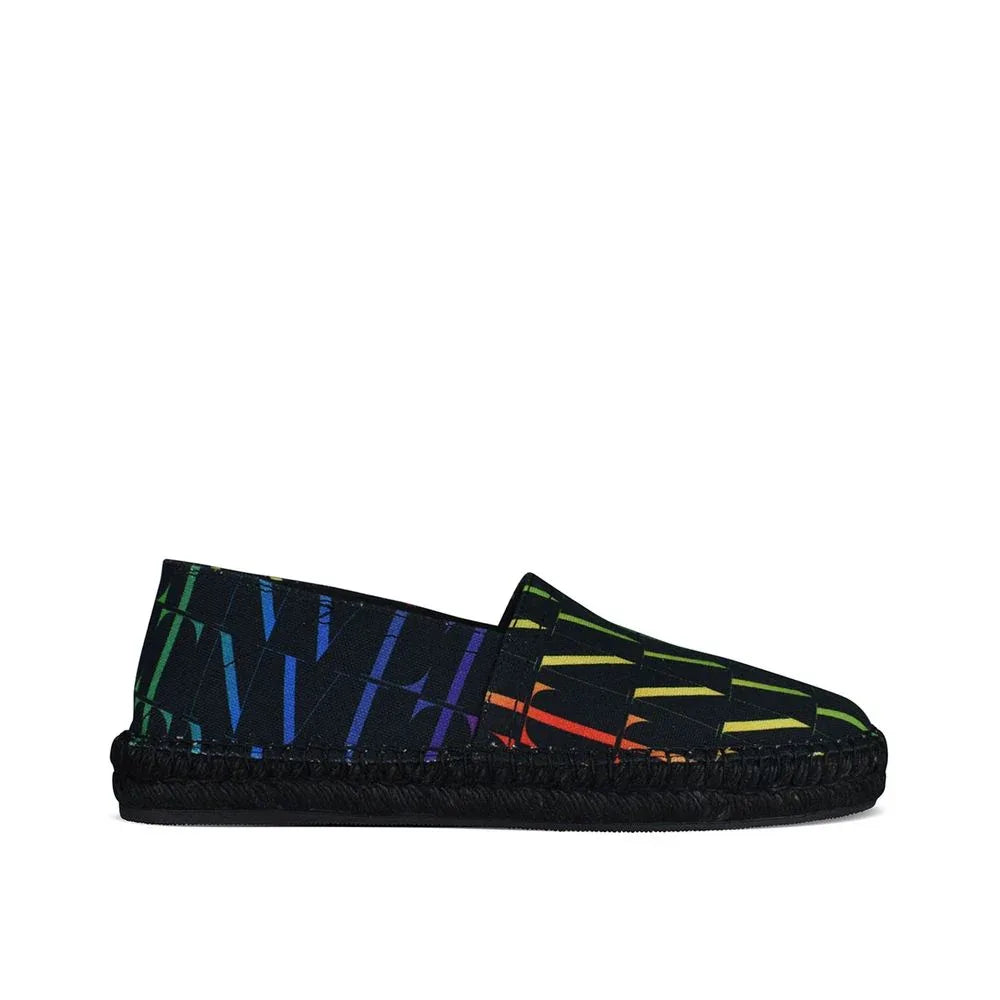 Valentino Garavani Black Canvas Espadrilles - Zeiniez