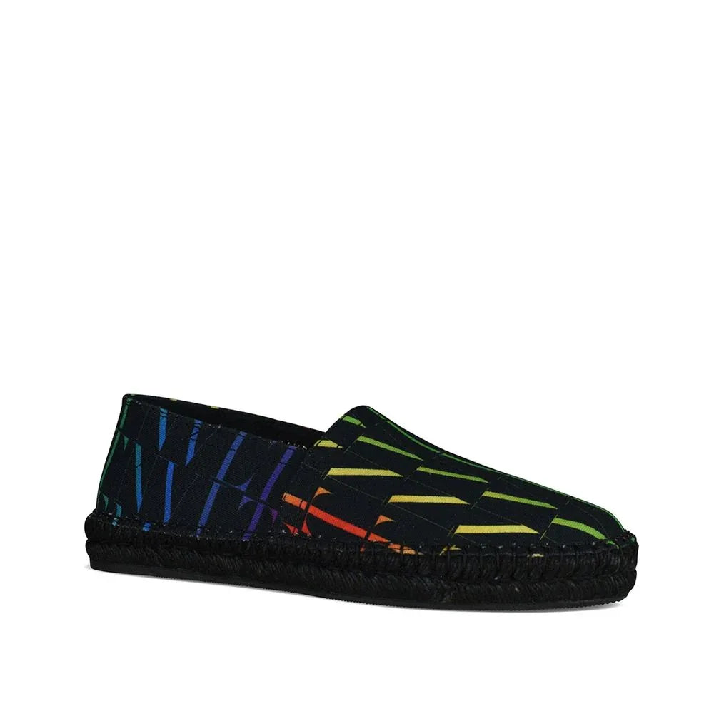 Valentino Garavani Black Canvas Espadrilles - Zeiniez