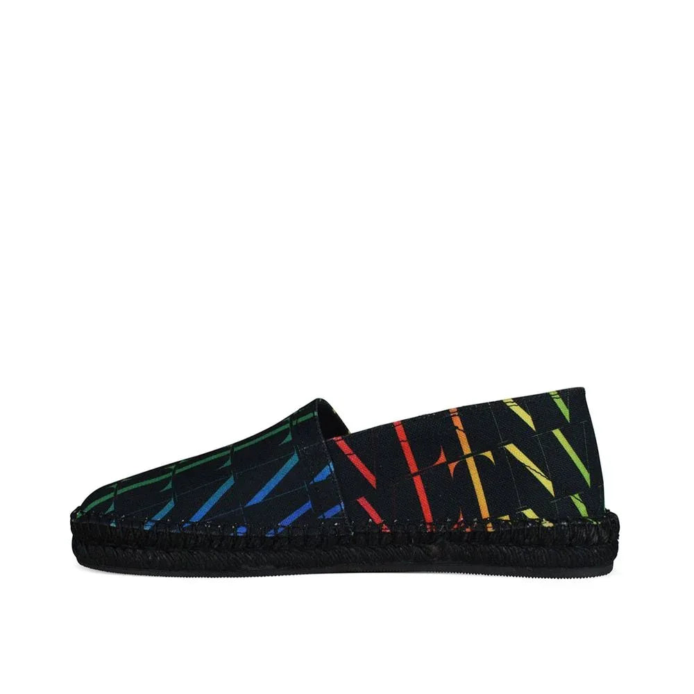 Valentino Garavani Black Canvas Espadrilles - Zeiniez