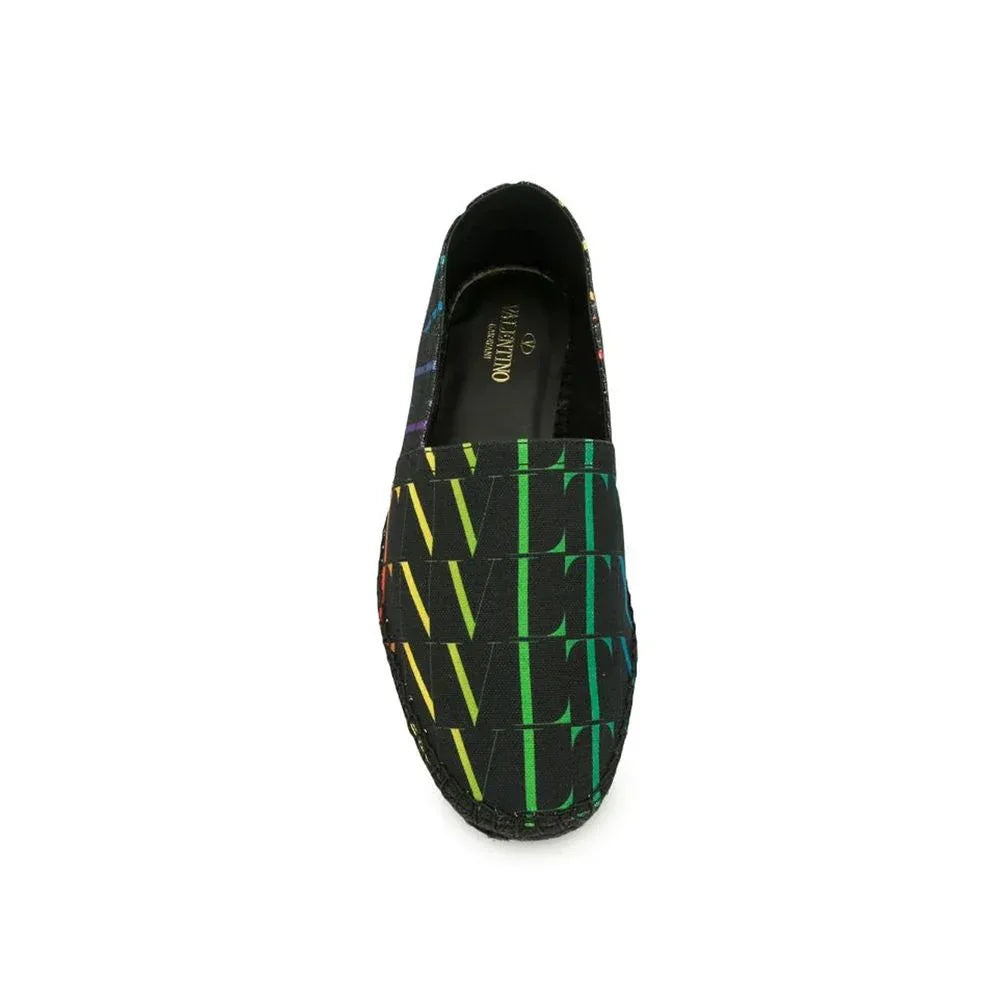 Valentino Garavani Black Canvas Espadrilles - Zeiniez