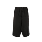 Maison Margiela Black Linen Bermuda Shorts - Zeiniez