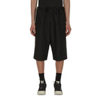 Maison Margiela Black Linen Bermuda Shorts - Zeiniez