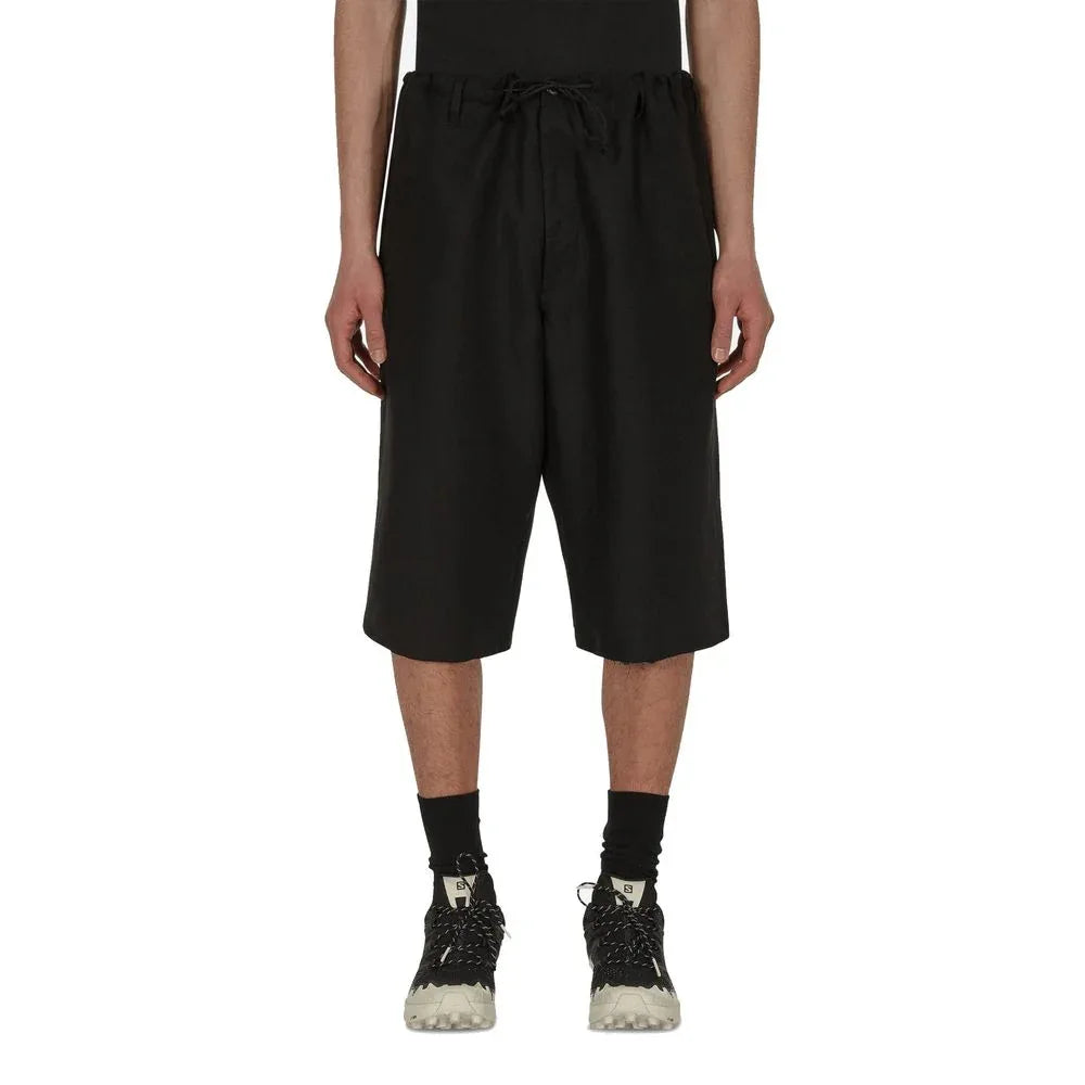Maison Margiela Black Linen Bermuda Shorts - Zeiniez