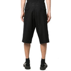 Maison Margiela Black Linen Bermuda Shorts - Zeiniez