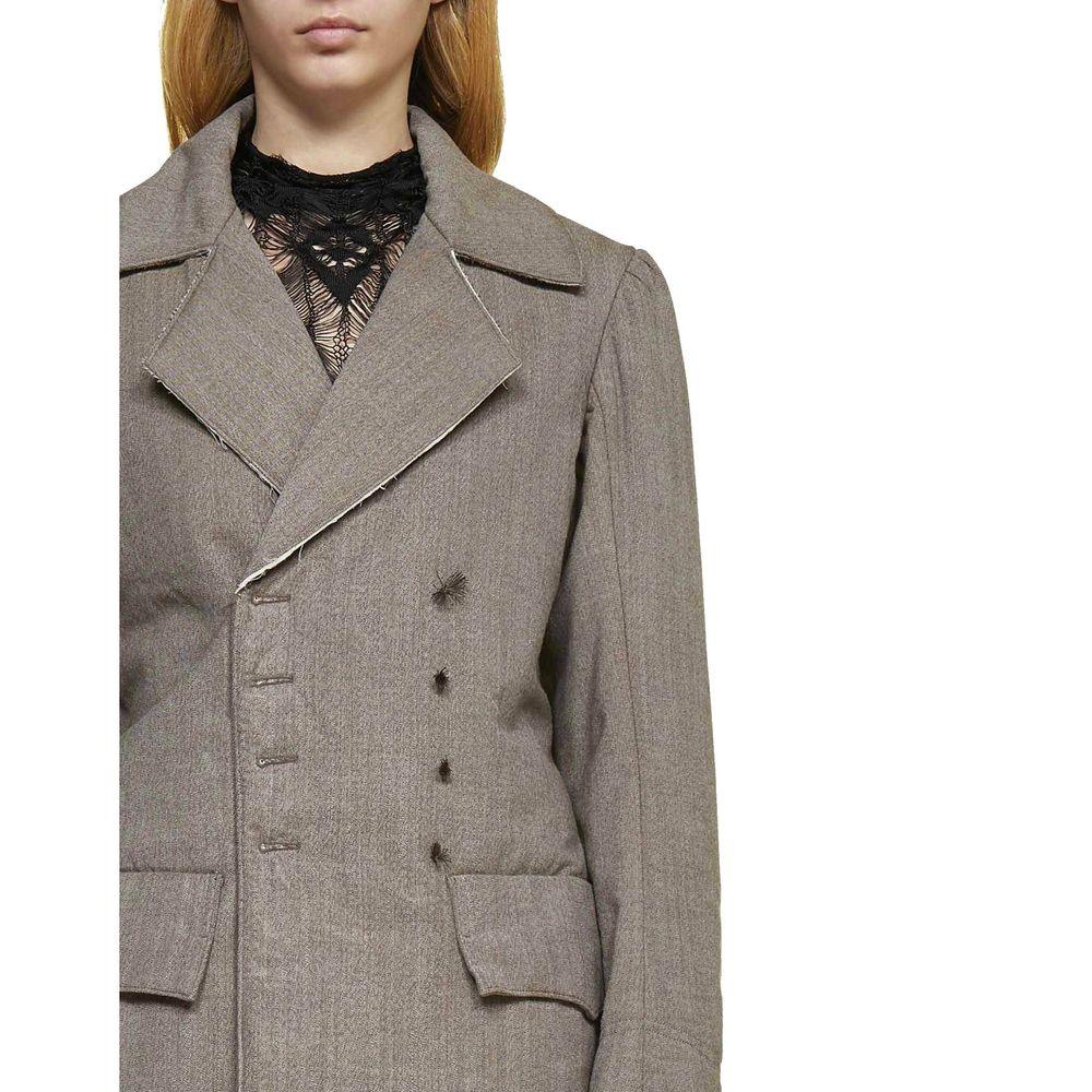 Maison Margiela Brown Wool Blazer - Zeiniez