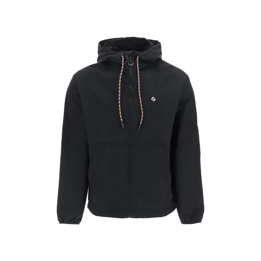 Marcelo Burlon Black Polyamide Shell Jacket - Zeiniez
