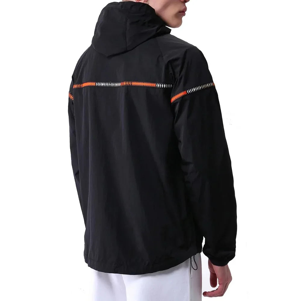 Marcelo Burlon Black Polyamide Shell Jacket - Zeiniez