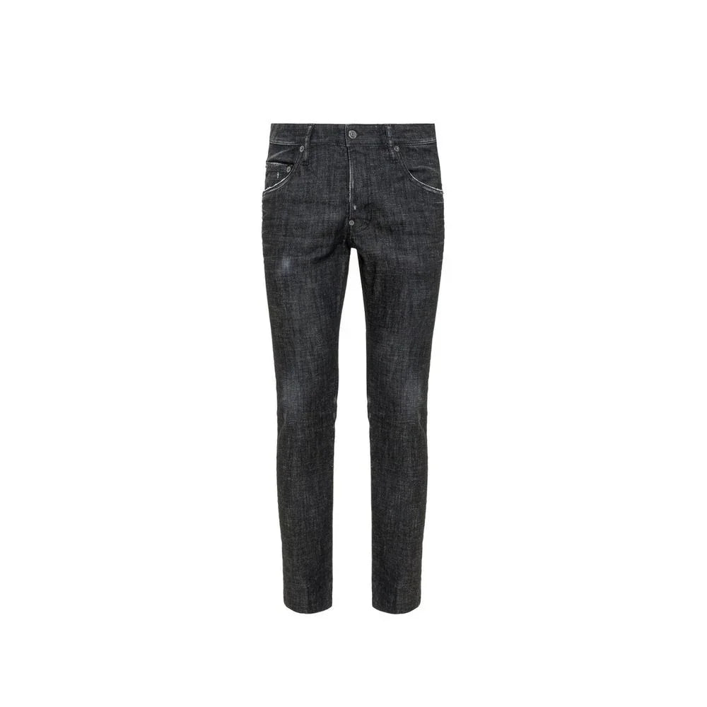Dsquared² Black Cotton Slim Fit Jeans - Zeiniez