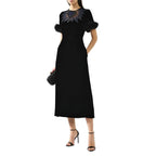 Fendi Black Viscose Cocktail Dress - Zeiniez