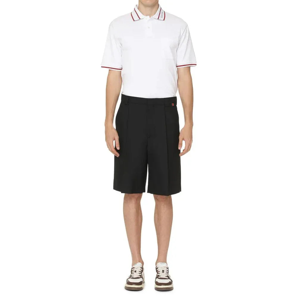 Gucci Black Polyester Bermuda Shorts - Zeiniez