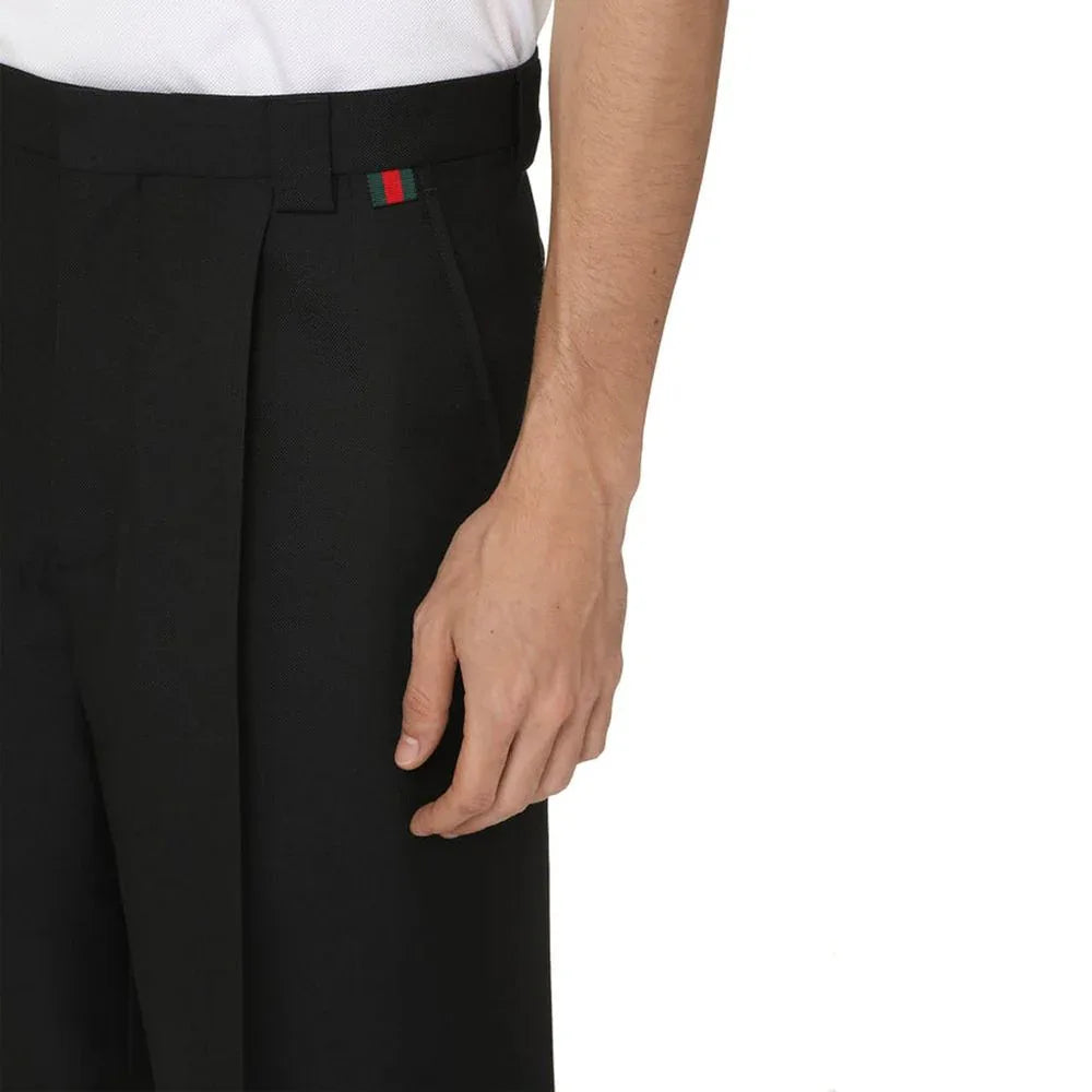 Gucci Black Polyester Bermuda Shorts - Zeiniez