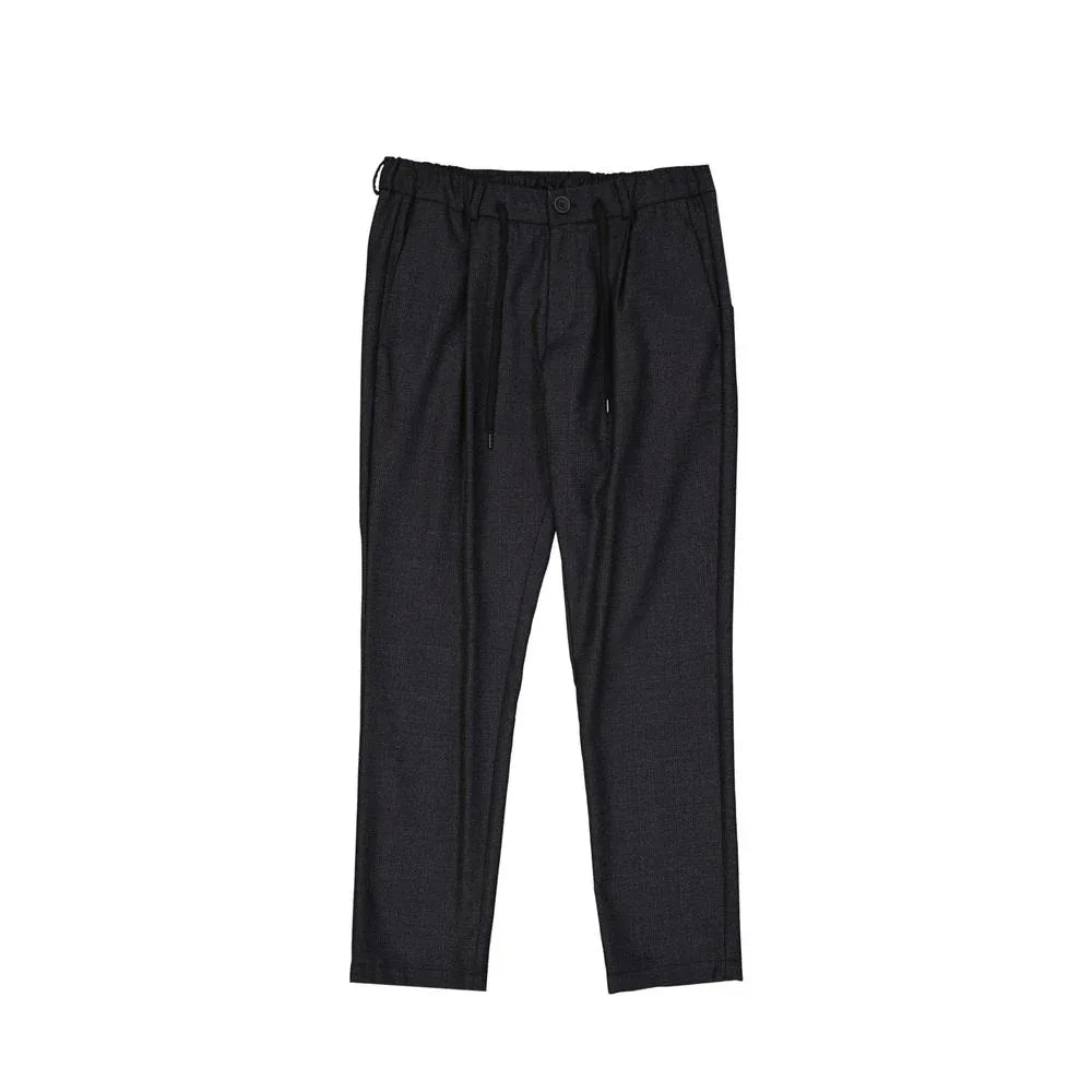 Herno Gray Wool Casual Pants - Zeiniez